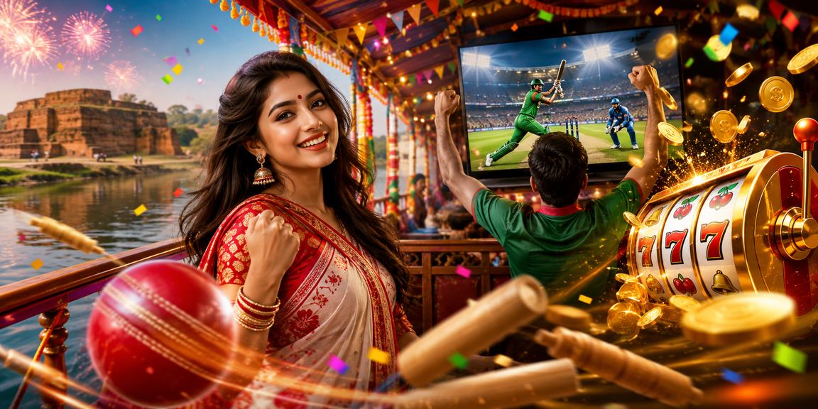 পহেলা বৈশাখের উৎসবে বগুড়ায় মোবাইলে গেম খেলার দৃশ্য